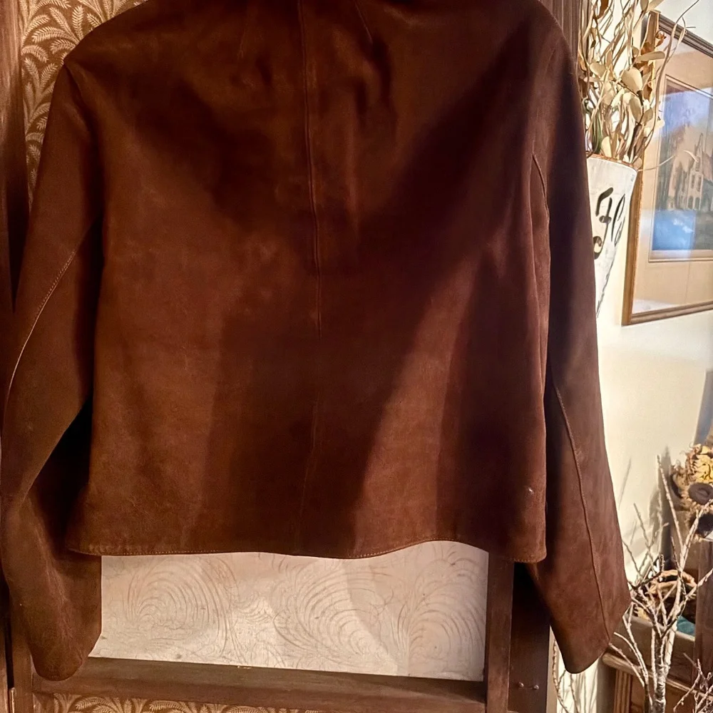 Never worn Madewell boxy cropped suede jacket - Picture 3 of 6